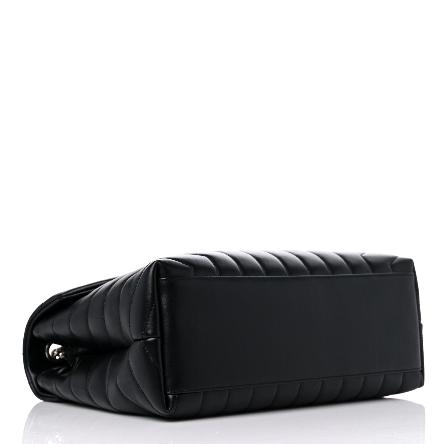 Saint Laurent Calfskin Y Quilted Monogram Medium Loulou Chain Satchel Black 4 of 9