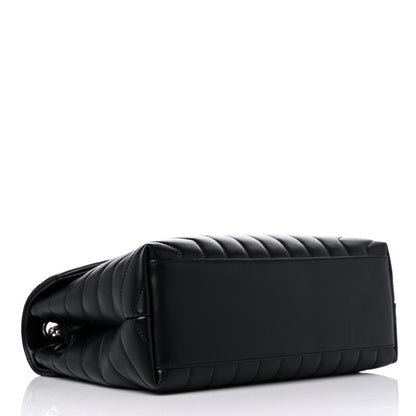 Saint Laurent Calfskin Y Quilted Monogram Medium Loulou Chain Satchel Black 4 of 9