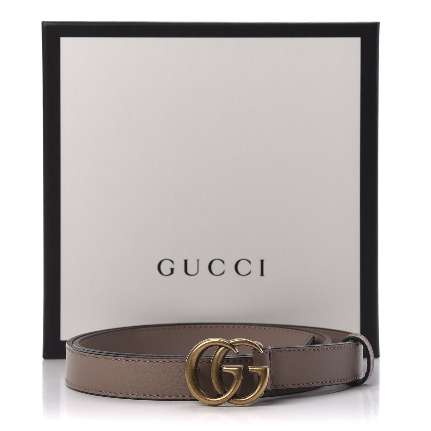 Calfskin Double G 20mm Belt 85 34 Porcelain Rose
