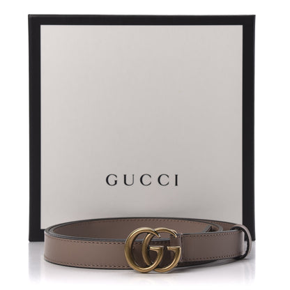 Gucci Calfskin Double G 20mm Belt 85 34 Porcelain Rose 6 of 6
