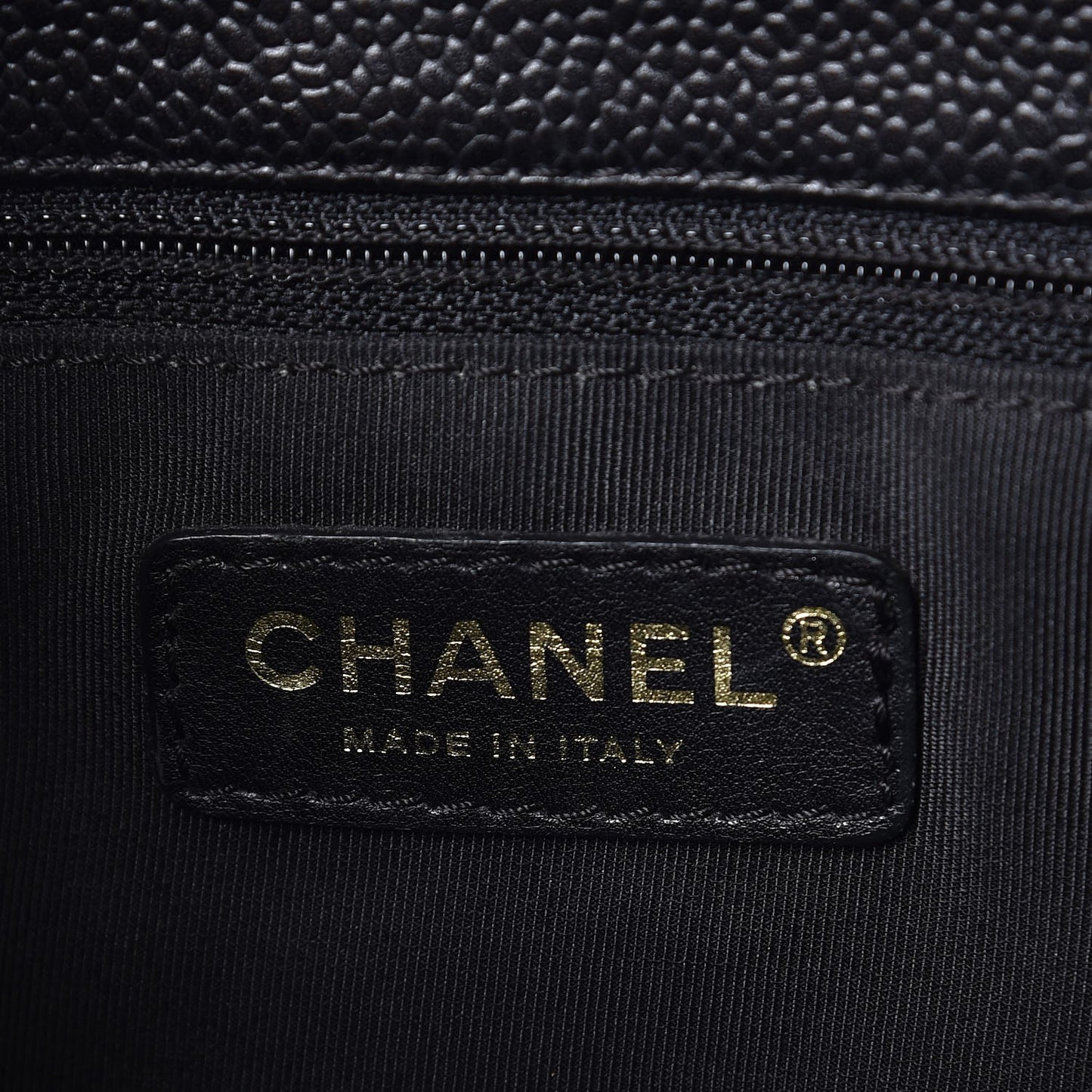 Caviar Quilted Grand Shopping Tote GST Black