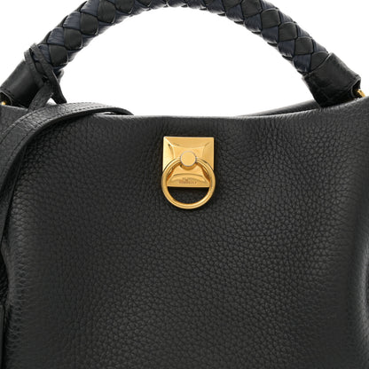 Mulberry Heavy Grain Small Iris Tote Black 8 of 11