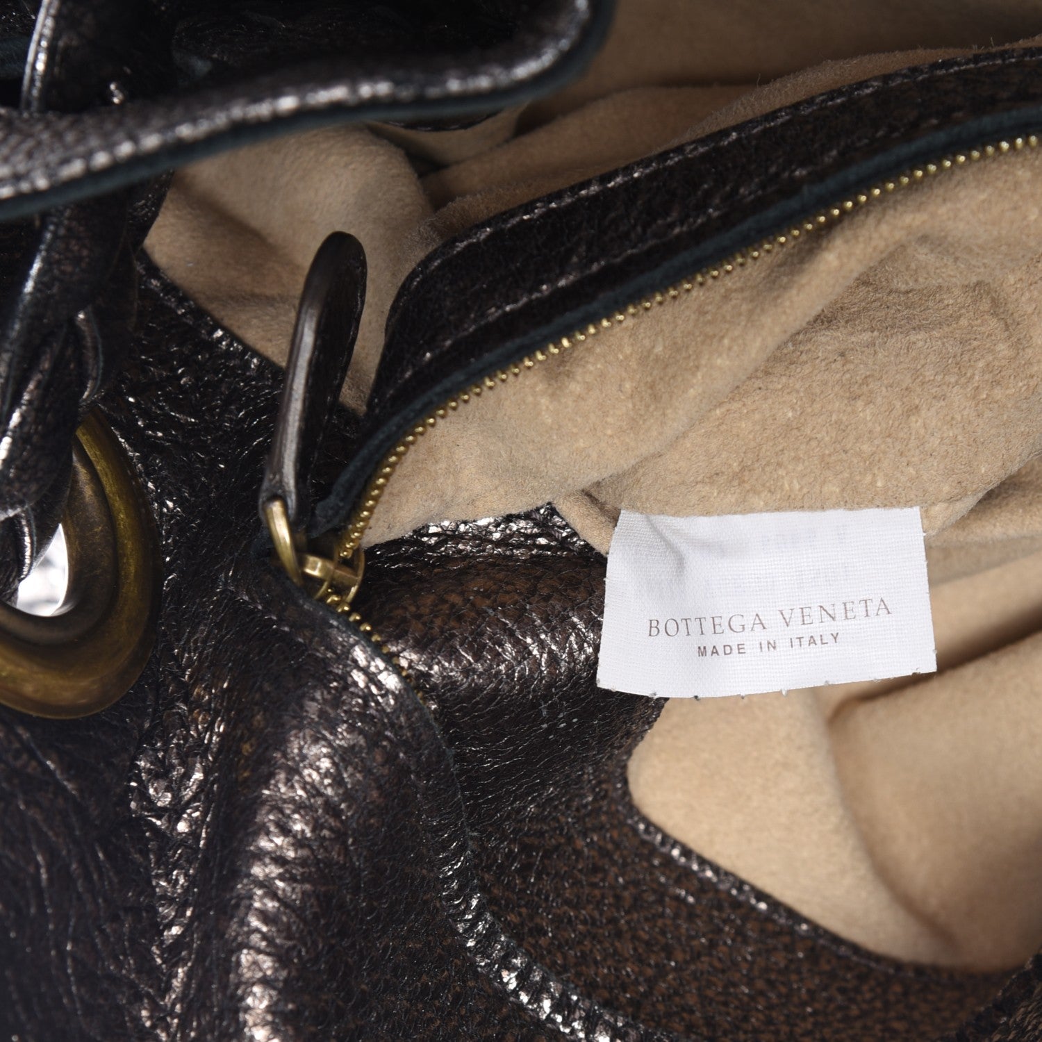 Bottega Veneta Metallic Cervo Illusion Hobo Bronze 8 of 8