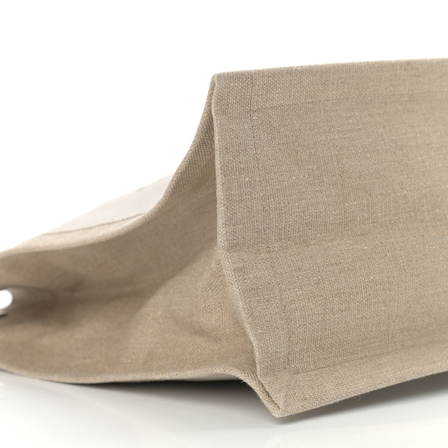 Linen Calfskin Rive Gauche Tote Optic White