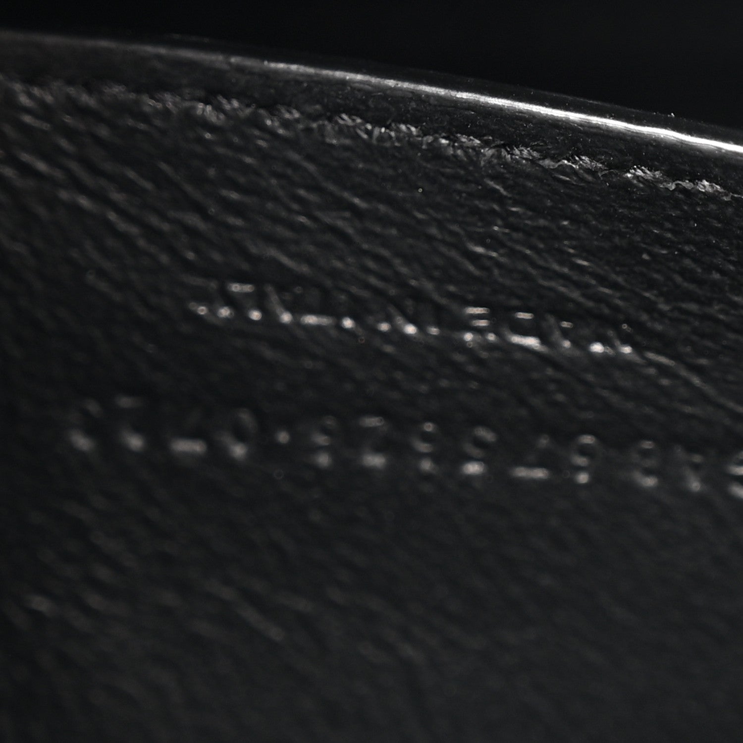 Saint Laurent Shiny Calfskin Crocodile Embossed Small Manhattan Baguette Black 7 of 12