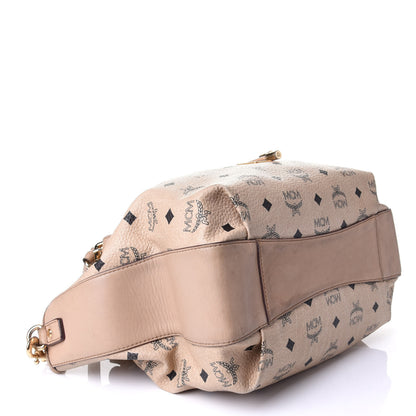 MCM Visetos Drawstring Bucket Bag Beige 5 of 13