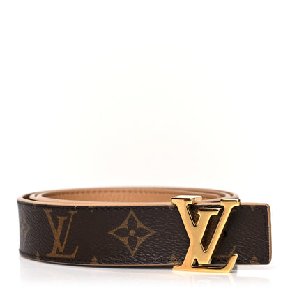 Louis Vuitton Monogram Calfskin 30mm LV Initiales Reversible Belt 85 34 Arizona 1 of 5