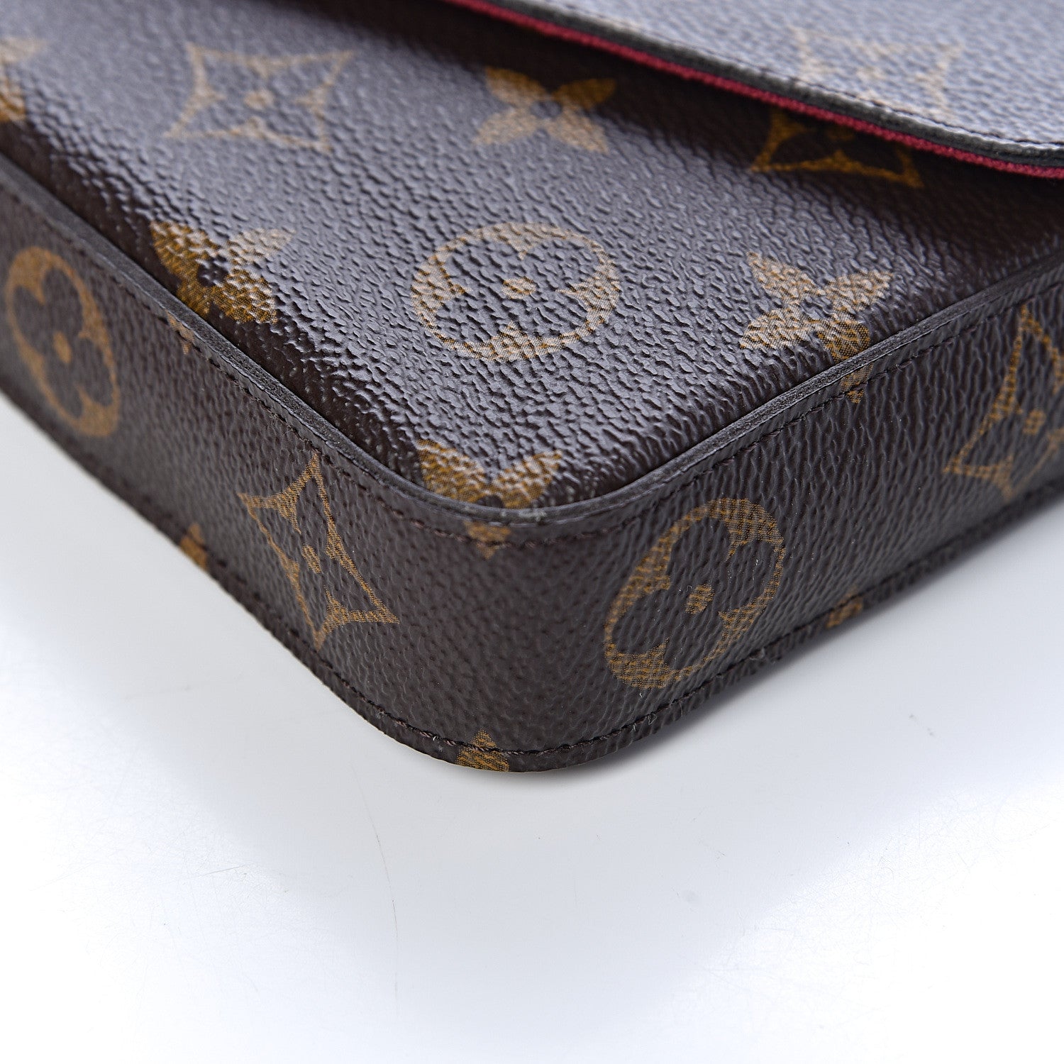 Louis Vuitton Monogram Pochette Felicie Chain Wallet Fuchsia 9 of 12