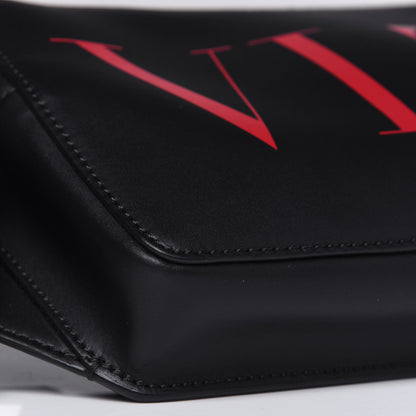 Valentino Garavani Calfskin VLTN Belt Bag Black Red 7 of 10