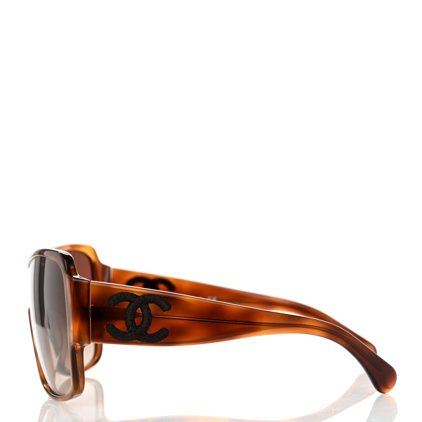 Acetate Shield Sunglasses 5449-A Dark Tortoise