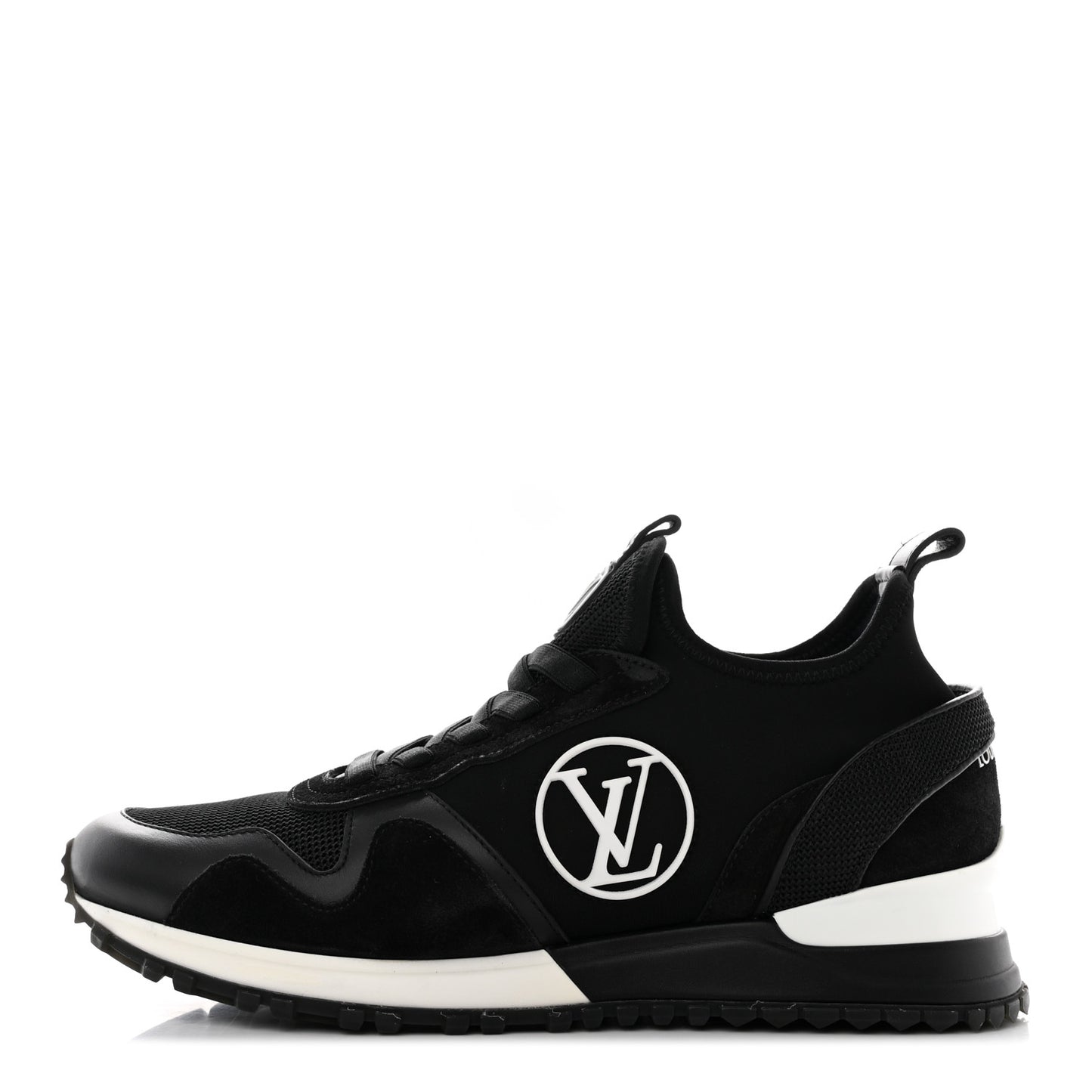 Calfskin Monogram Run Away Sneakers 39 Black