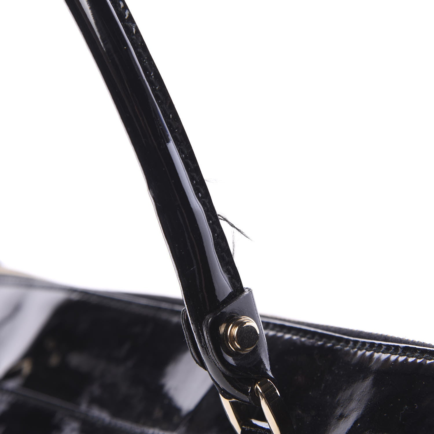 Gucci Patent Large D Ring Tote Black 10 of 12