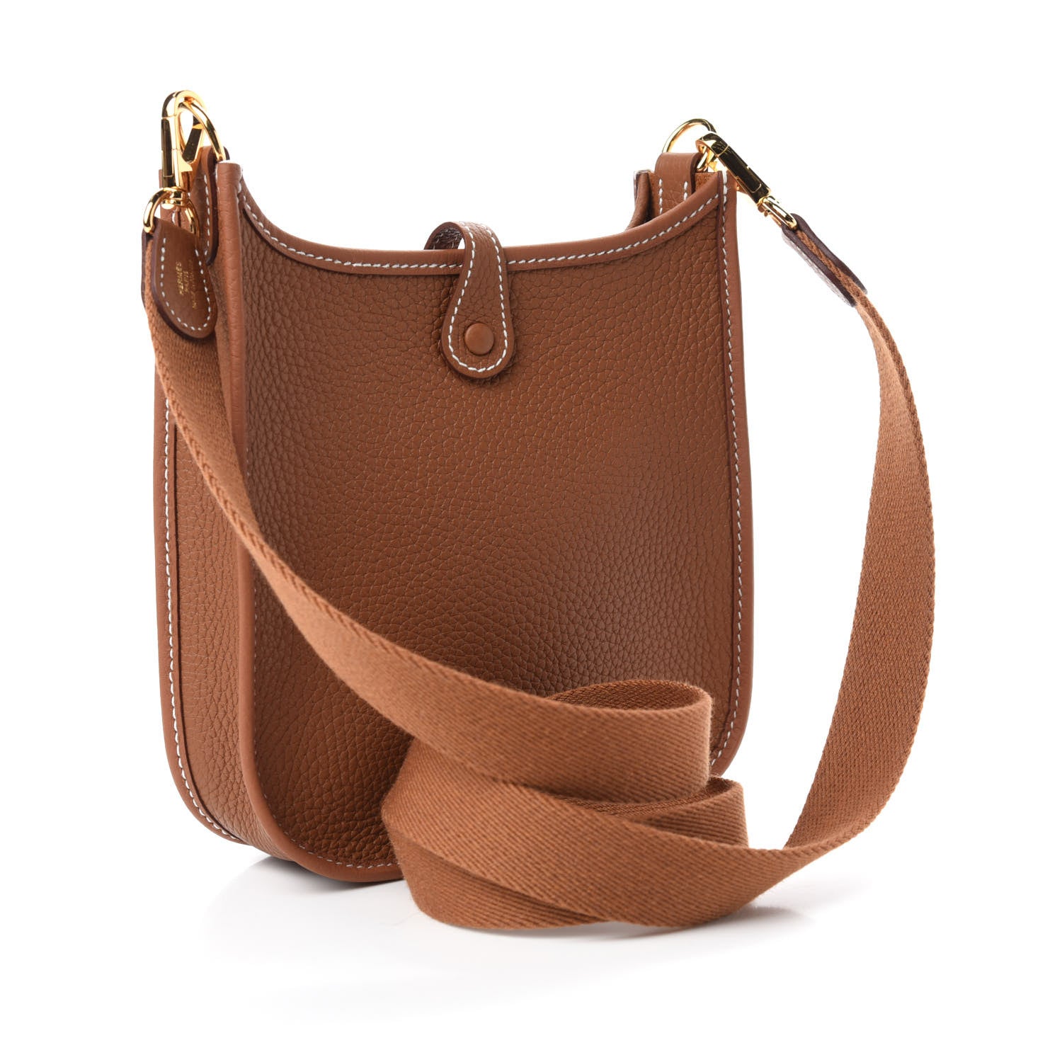 Hermes Taurillon Clemence Evelyne TPM Gold 3 of 11