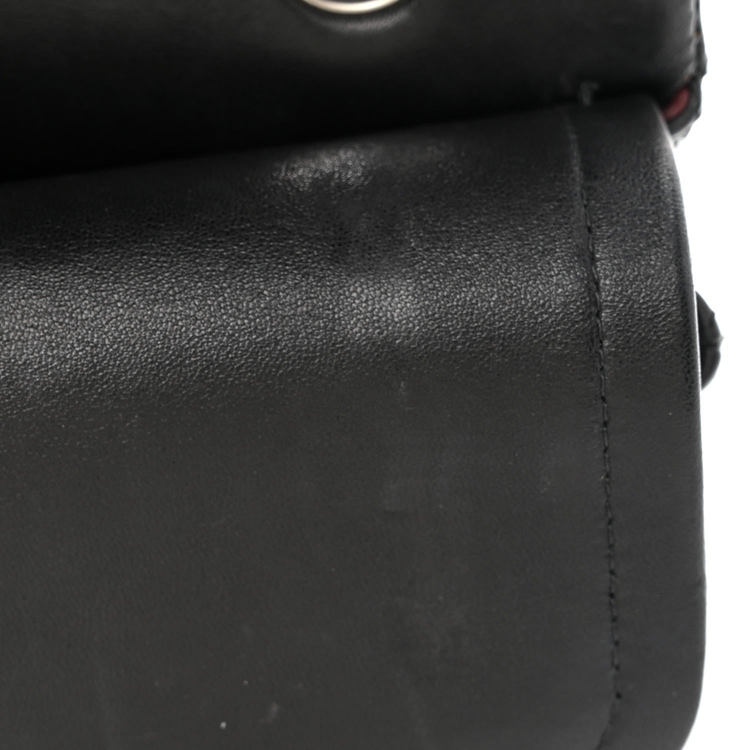Chanel Lambskin Quilted Medium Double Flap Black 13 of 15