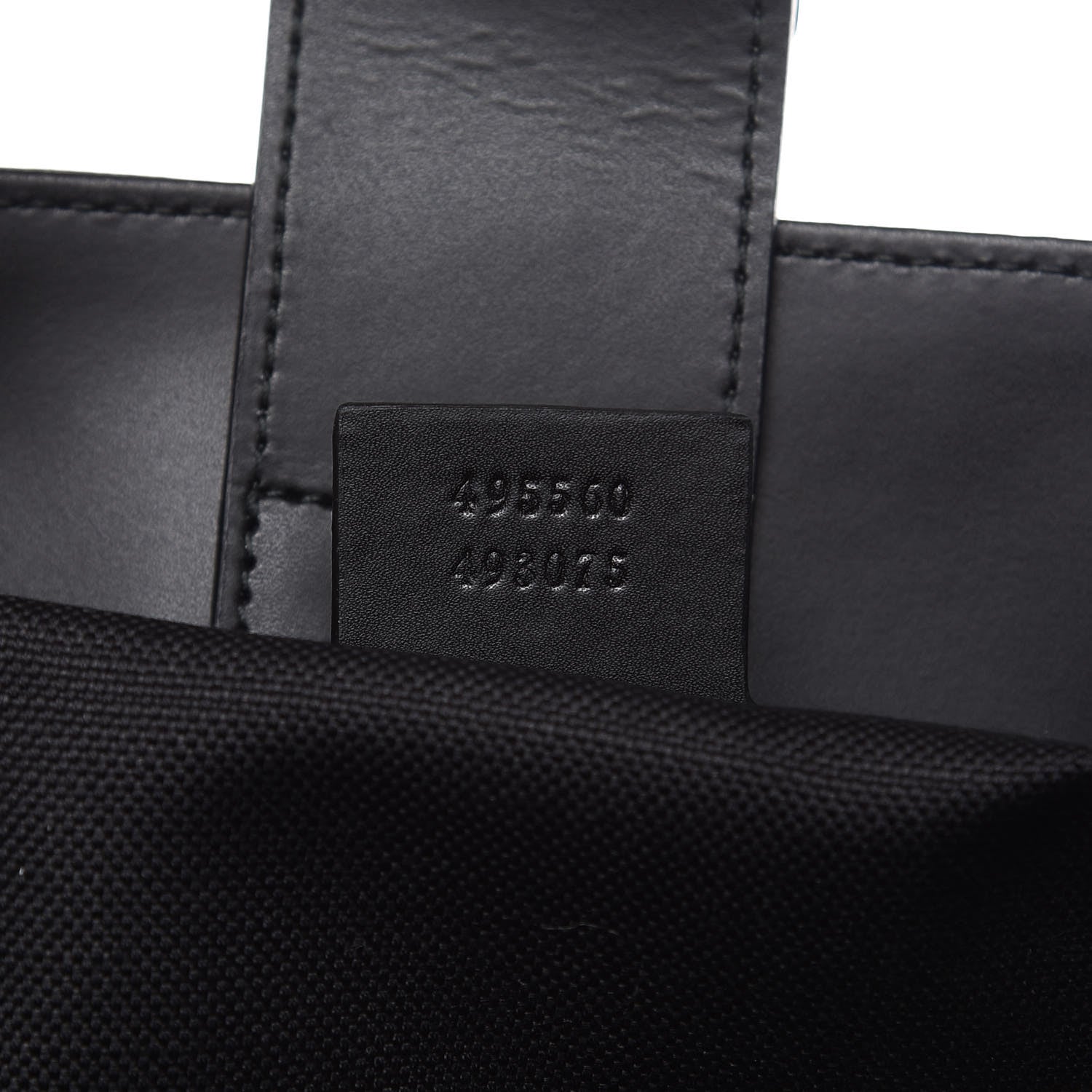 Gucci GG Supreme Monogram Web Tote Black Grey 7 of 10