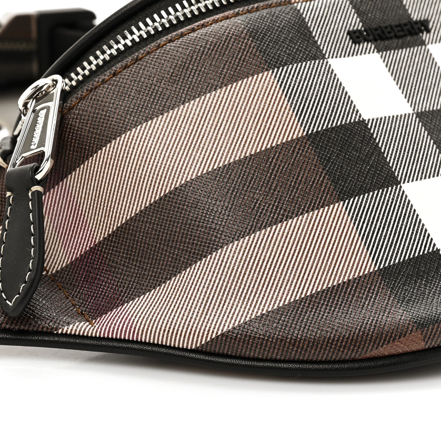 Burberry E-canvas Check Mini Cason Bum Bag Dark Birch Brown 7 of 9