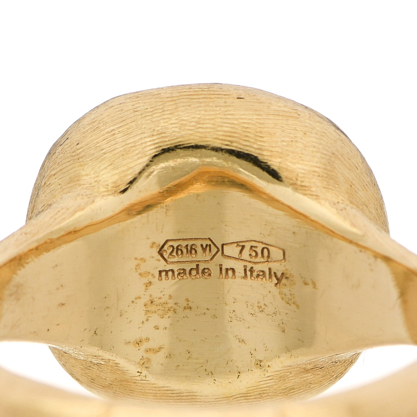 18K Yellow Gold Citrine Medium Jaipur Stackable Ring 49 5