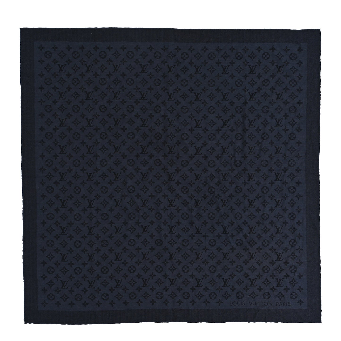 Silk Cashmere Monogram My Everything Duo Shawl XS Anthracite