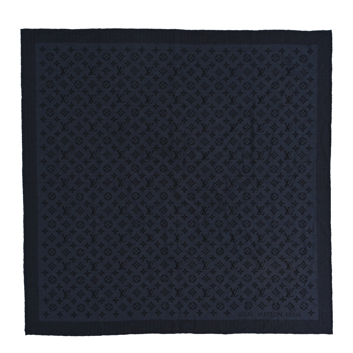 Louis Vuitton Silk Cashmere Monogram My Everything Duo Shawl XS Anthracite 1 of 4