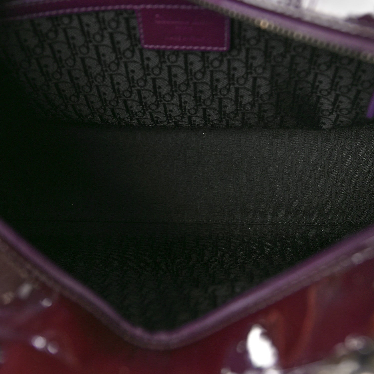 Christian Dior Patent Cannage Large Lady Dior Violet Purple 5 of 10