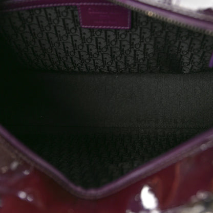 Christian Dior Patent Cannage Large Lady Dior Violet Purple 5 of 10