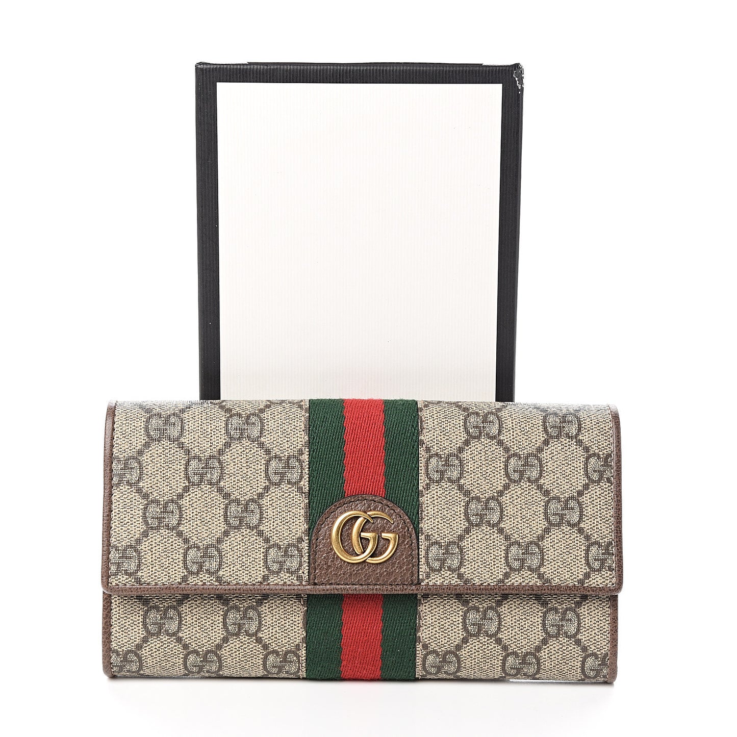 X DISNEY GG Supreme Monogram Web Three Little Pigs Ophidia Continental Wallet Beige New Acero