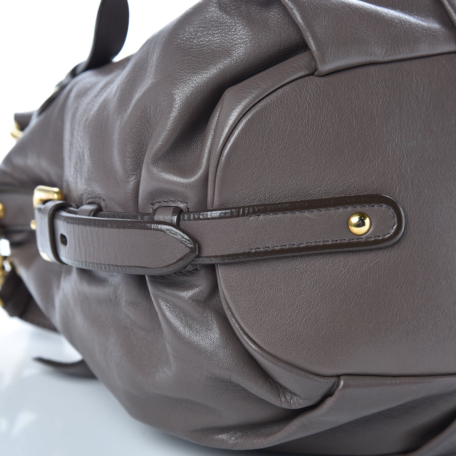 Prada Soft Calfskin Satchel Bambu 10 of 11