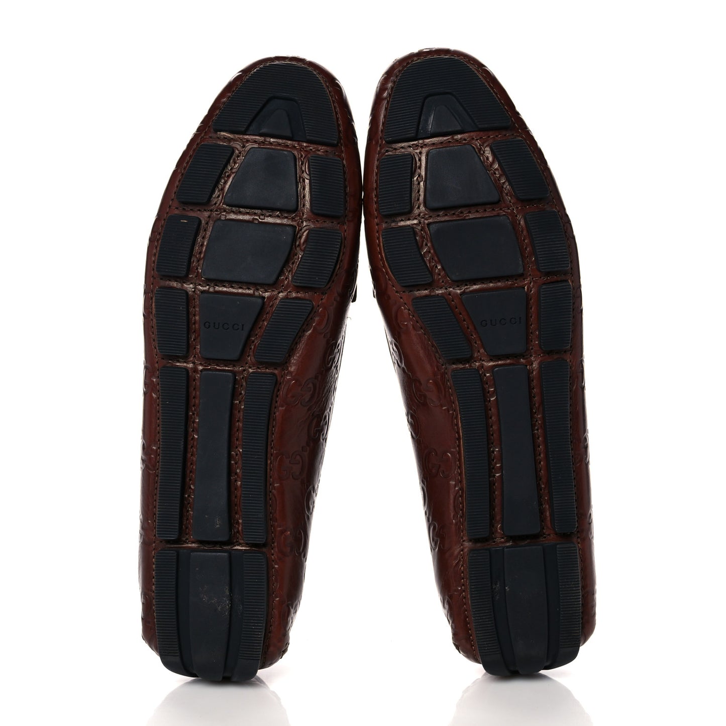 Calfskin Monogram Horsebit Guccissima Loafers 38.5 Brown