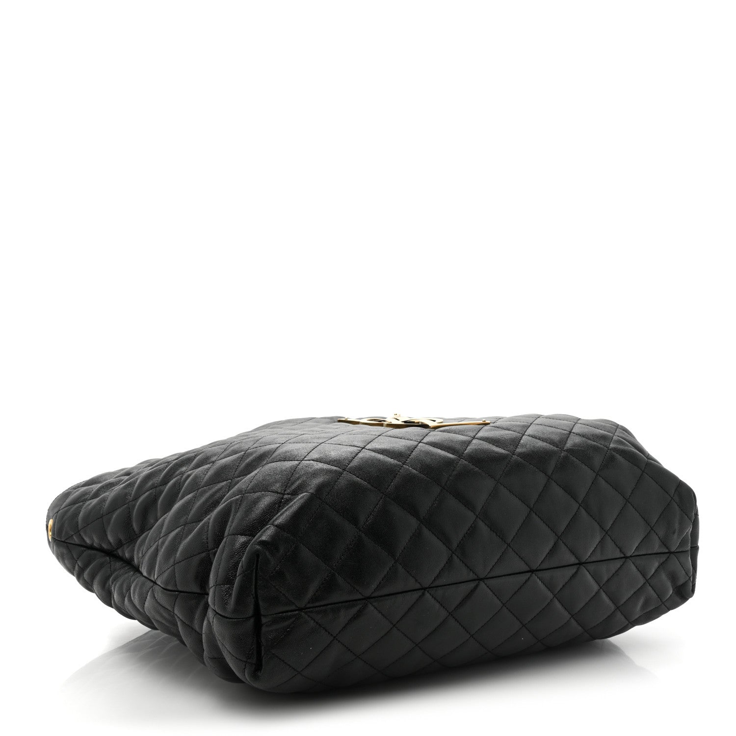 Saint Laurent Lambskin Quilted Maxi Icare Shopping Tote Black 5 of 17
