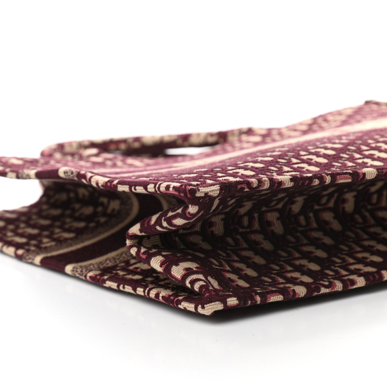 Christian Dior Oblique Large Book Tote Burgundy Multicolor 9 of 13