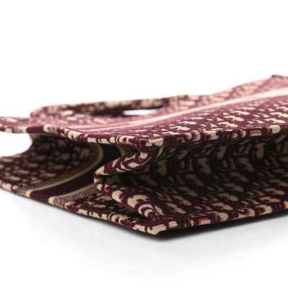Christian Dior Oblique Large Book Tote Burgundy Multicolor 9 of 13
