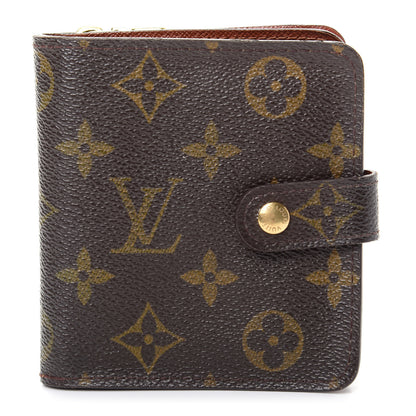 Louis Vuitton Monogram Compact Zippe Zipped Wallet 1 of 8