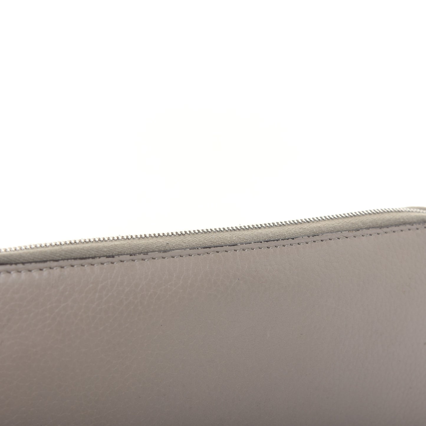 Drummed Calfskin Zip Around Organizer Wallet Dune