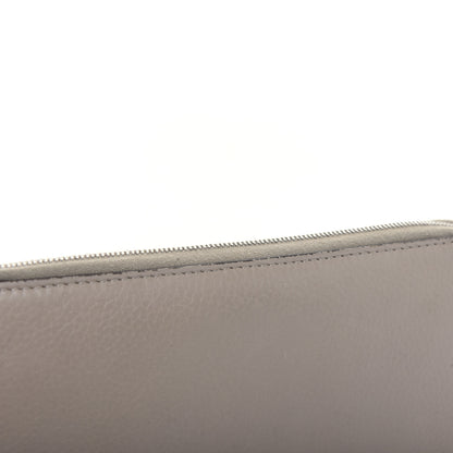 Celine Drummed Calfskin Zip Around Organizer Wallet Dune 18 of 20
