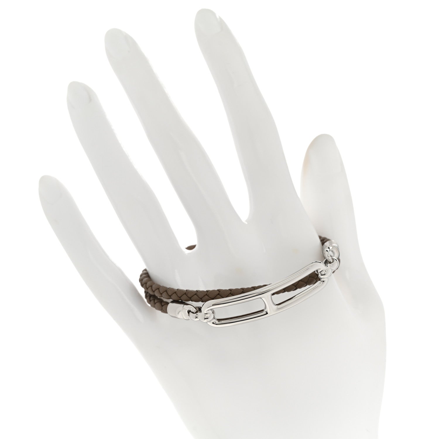 Hermes Swift Roulis Double Tour Bracelet Etoupe 2 of 4