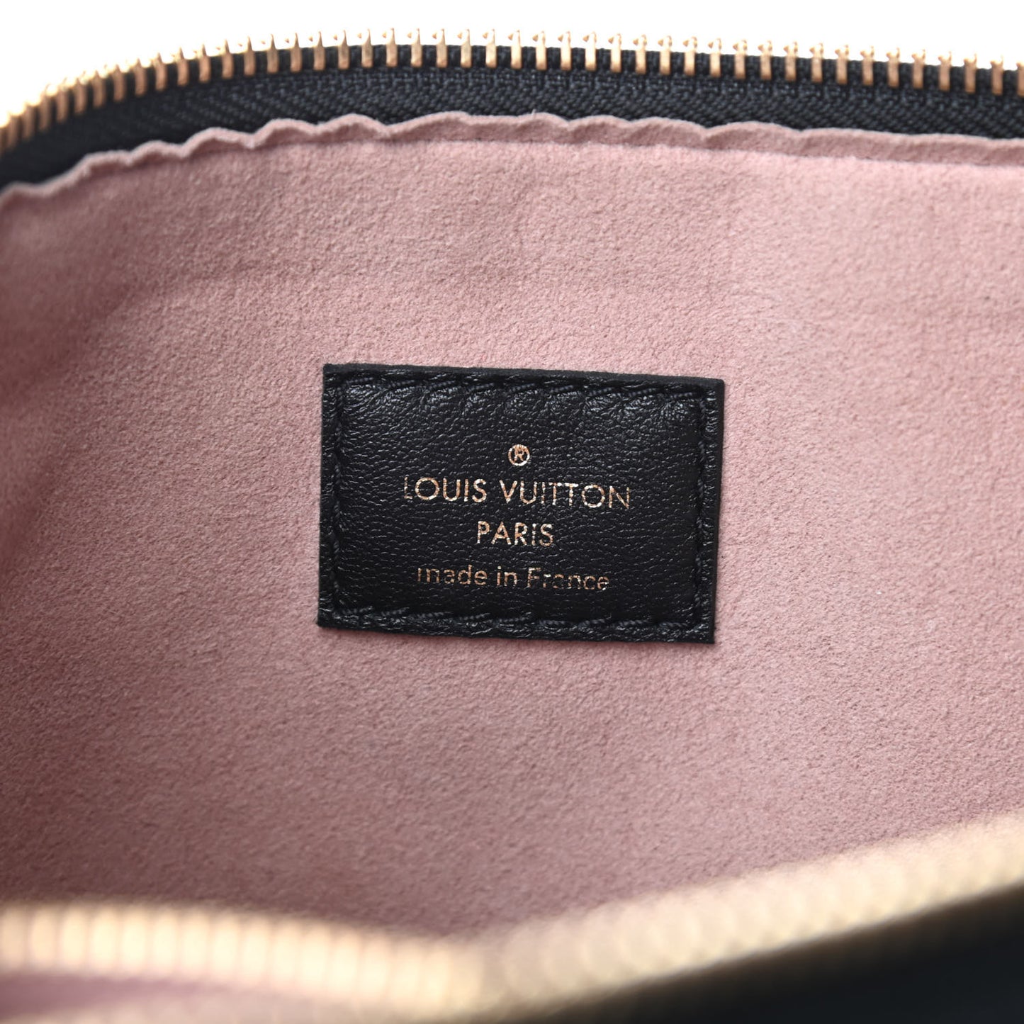 Lambskin Embossed Monogram Coussin PM Black