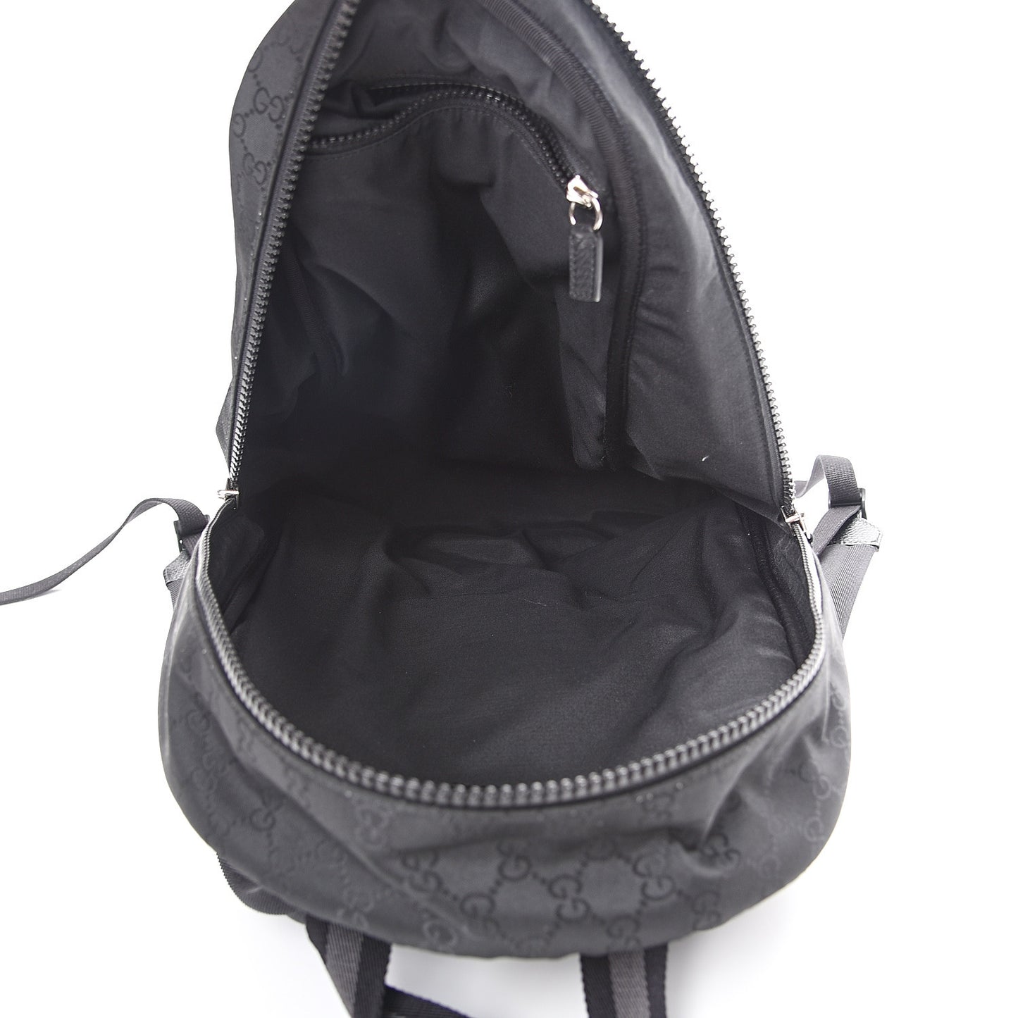 Nylon Monogram Slim Backpack Black
