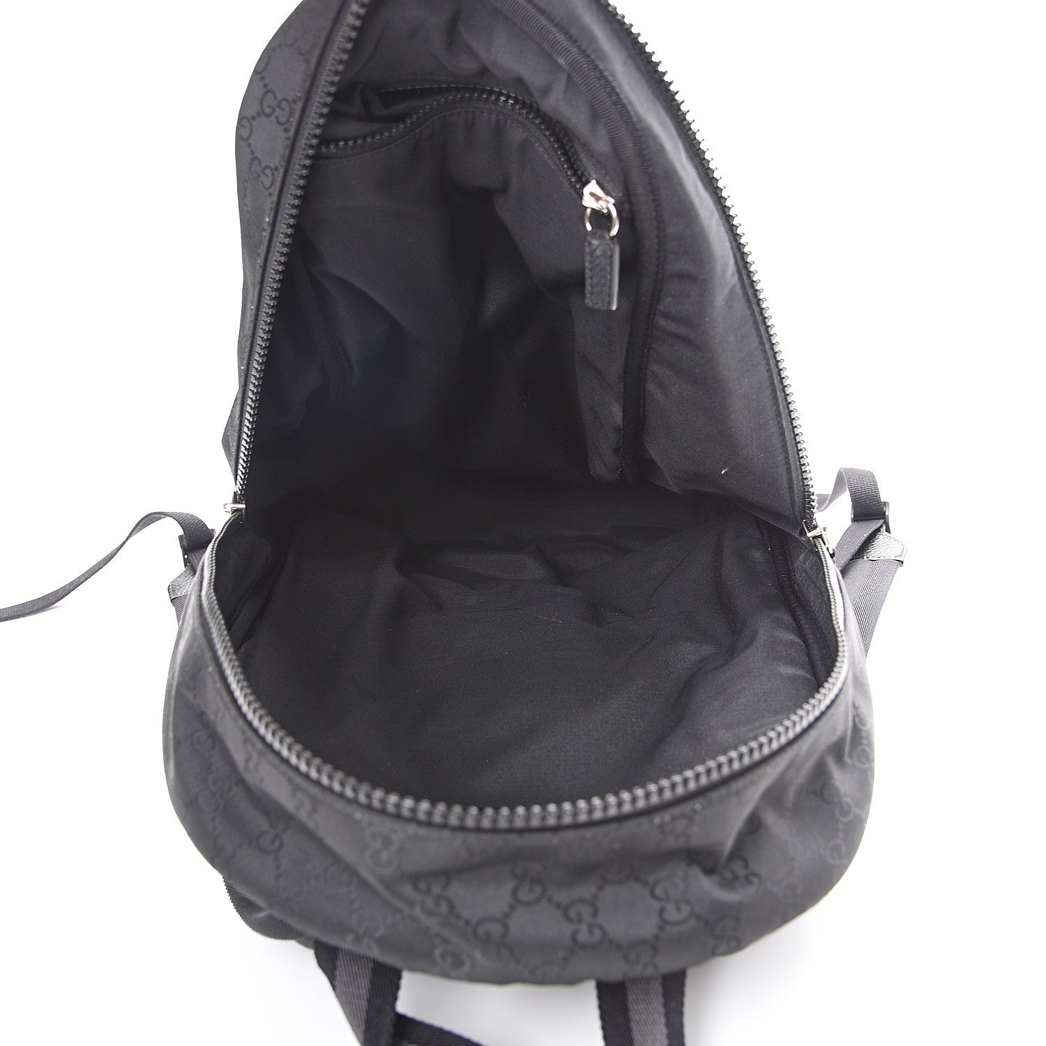 Gucci Nylon Monogram Slim Backpack Black 4 of 11