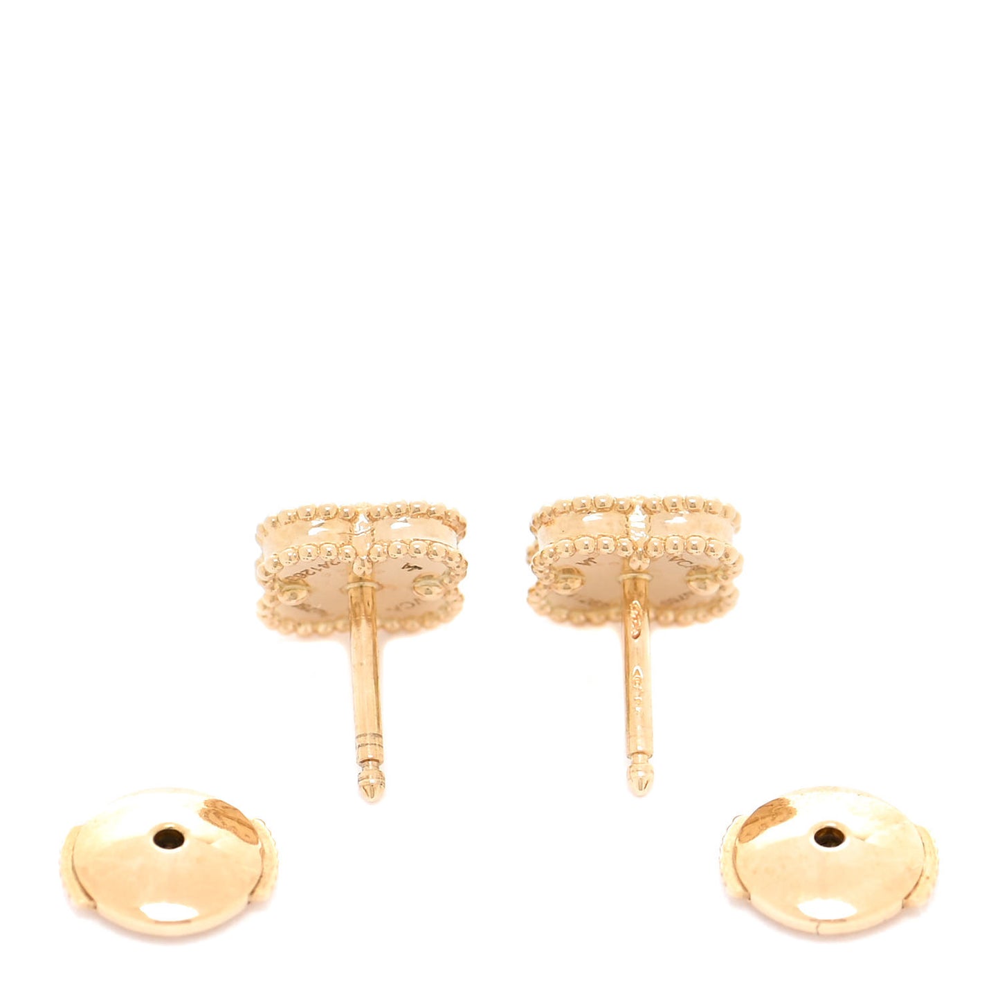 18K Yellow Gold Mother of Pearl Sweet Alhambra Earrings