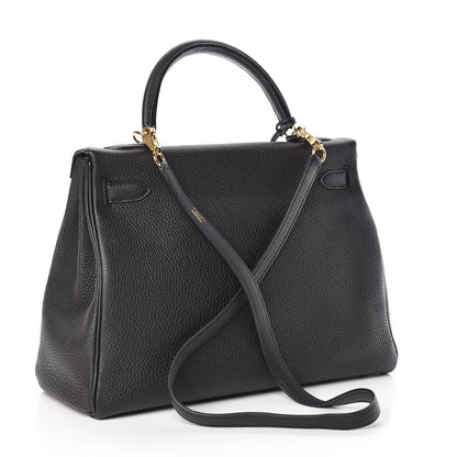 Hermes Togo Kelly Retourne 32 Black 3 of 38