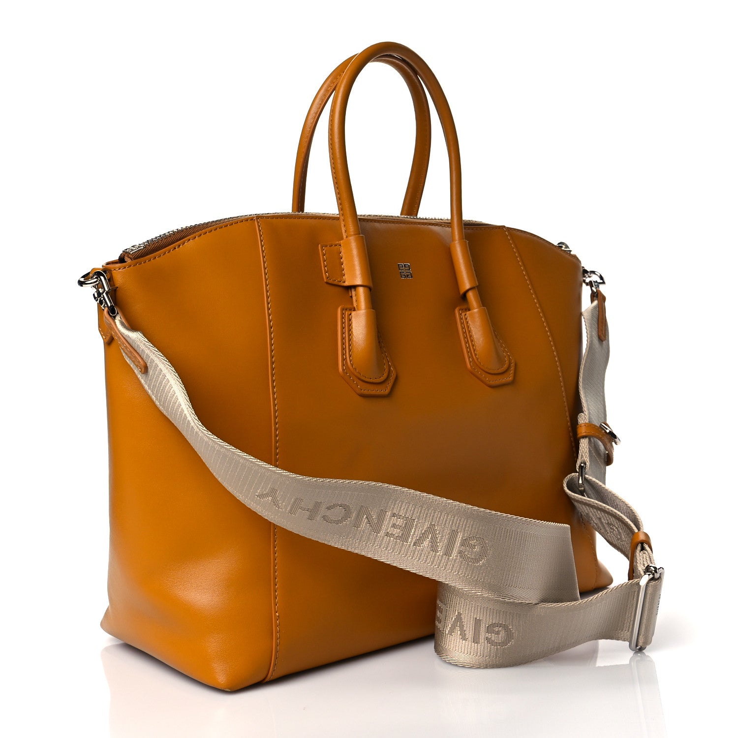 Givenchy Box Calfskin Small Antigona Sport Top Handle Bag Pumpkin 3 of 12