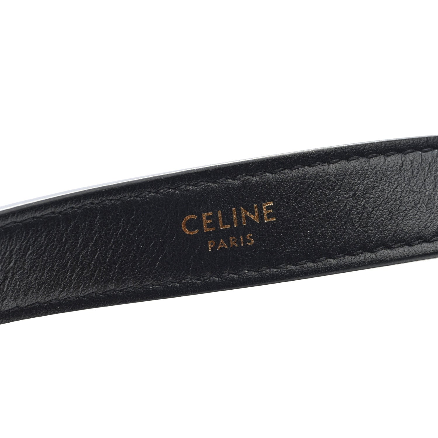 Celine Smooth Calfskin Medium Strap Ava Triomphe Shoulder Bag Black 6 of 10