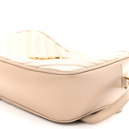 Saint Laurent Calfskin Matelasse Monogram Lou Camera Bag Dark Latte 9 of 13