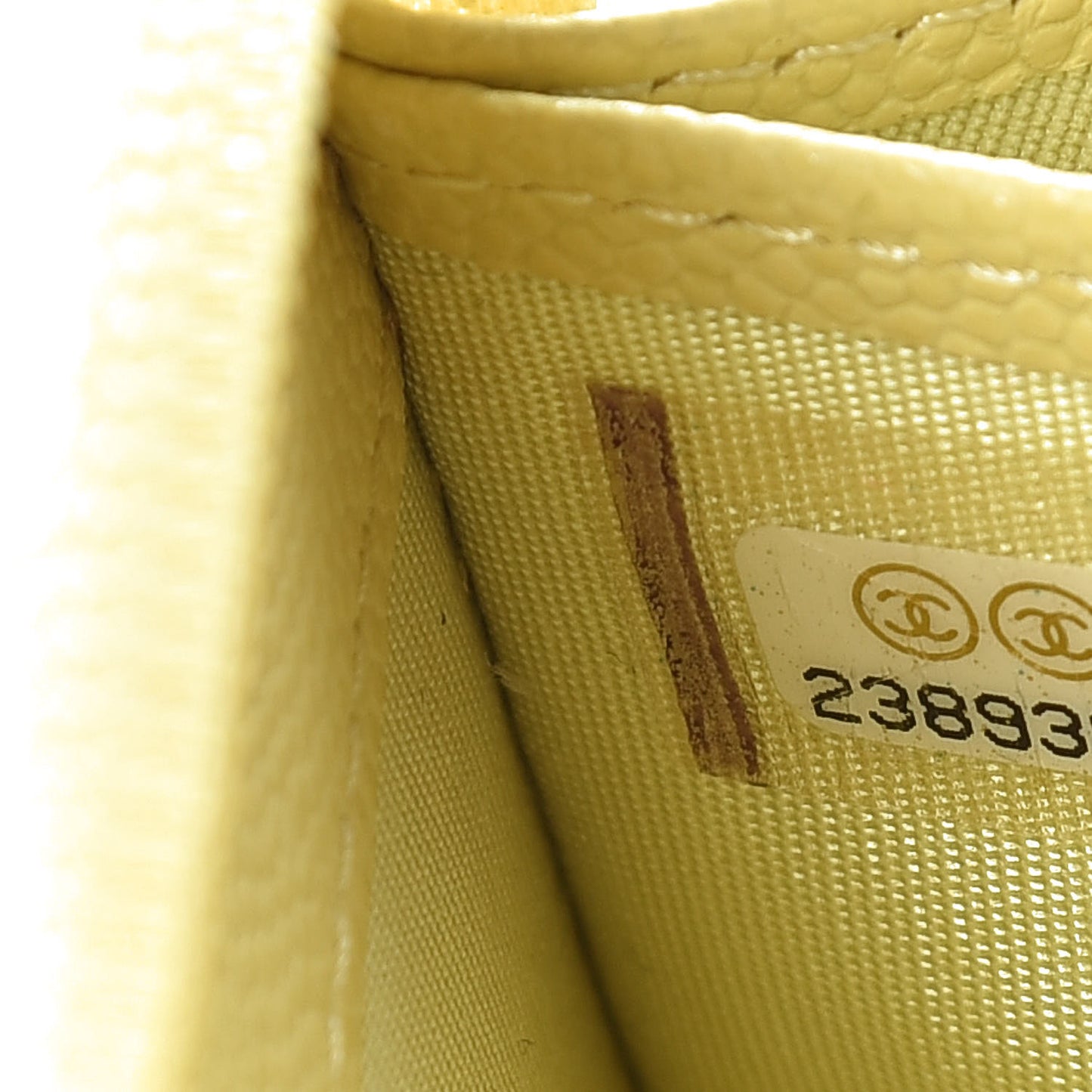 Caviar Large Timeless CC Zip Around Wallet Yellow