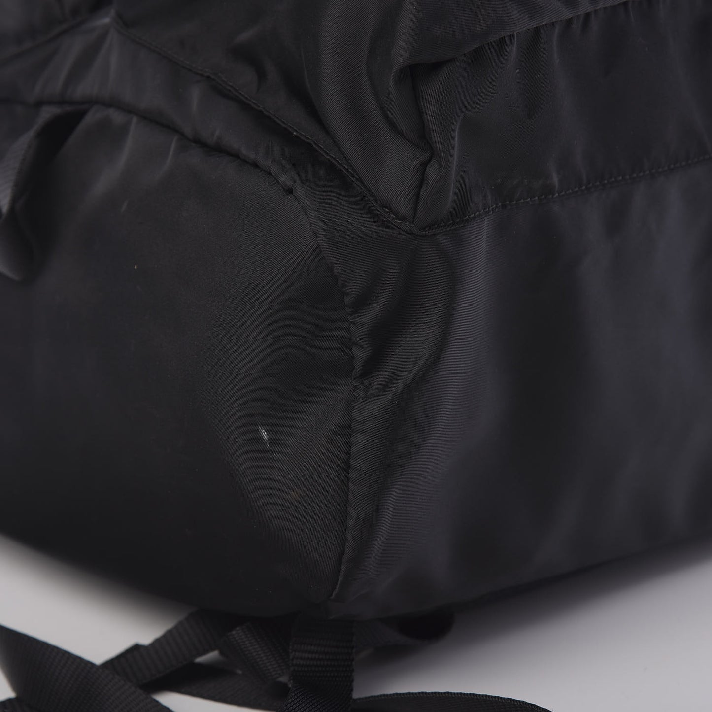 Technical Nylon Double Buckle Backpack Black