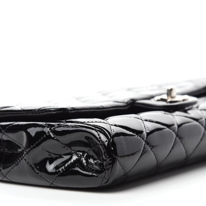 Chanel Patent Quilted Clutch with Chain Flap Black 6 of 10