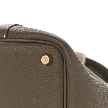 Hermes Taurillon Clemence Picotin Lock 18 PM Etoupe 8 of 8