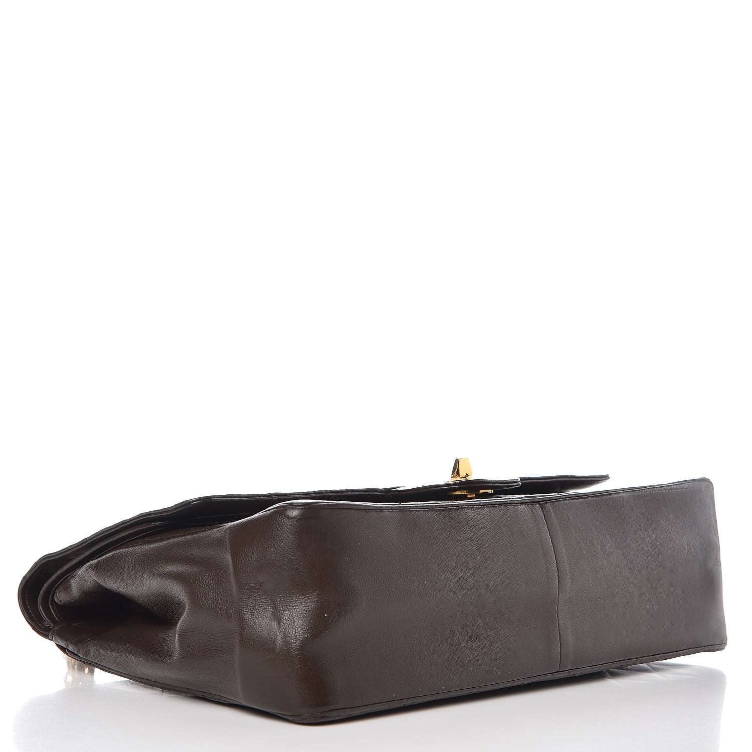 Chanel Lambskin Medium Double Flap Bijoux Chain Brown 5 of 12