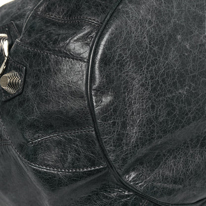 Balenciaga Chevre Giant 21 Silver Hardware Pompon Black 7 of 9