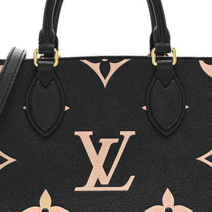 Louis Vuitton Empreinte Monogram Giant Onthego PM Black Beige 7 of 9